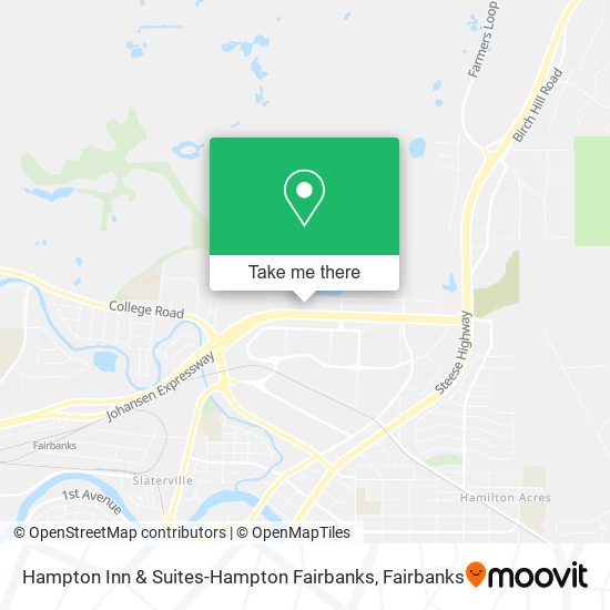 Hampton Inn & Suites-Hampton Fairbanks map