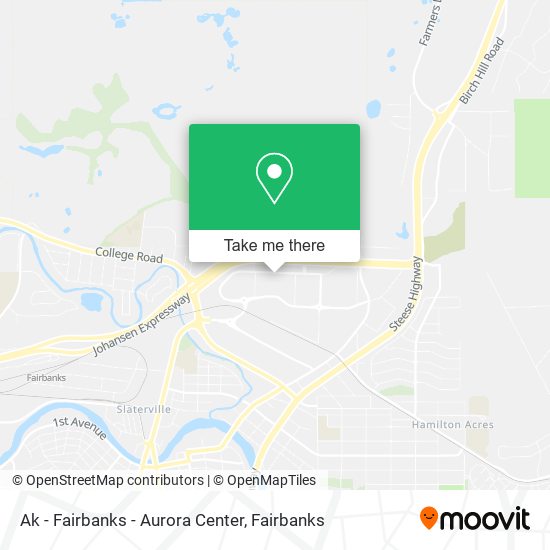 Ak - Fairbanks - Aurora Center map