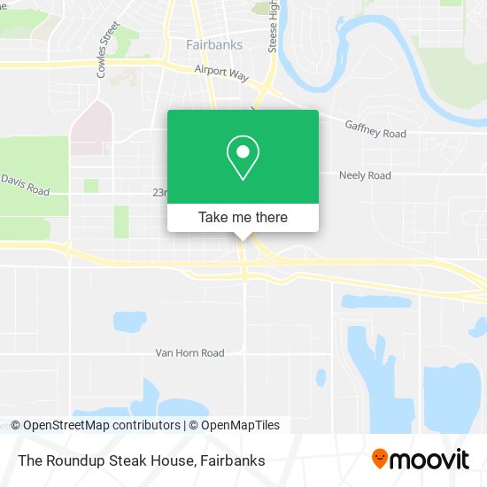 The Roundup Steak House map