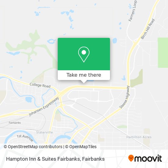 Mapa de Hampton Inn & Suites Fairbanks