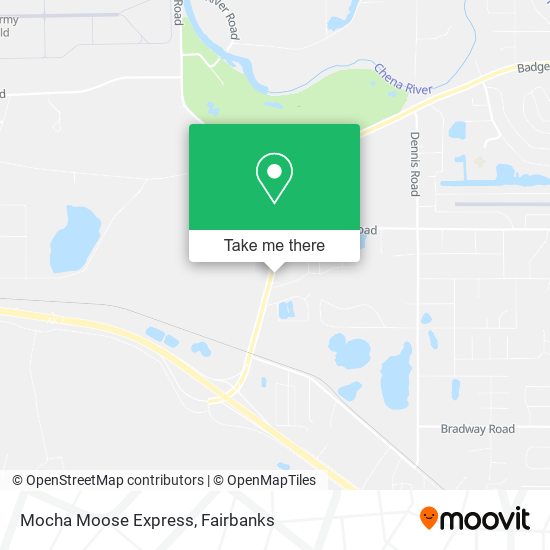 Mapa de Mocha Moose Express