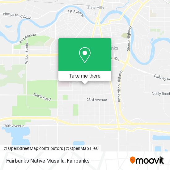 Fairbanks Native Musalla map