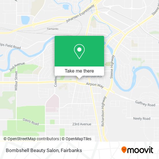 Bombshell Beauty Salon map