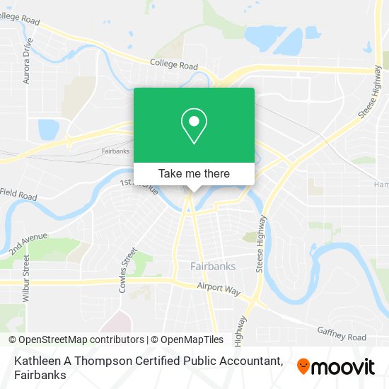 Kathleen A Thompson Certified Public Accountant map