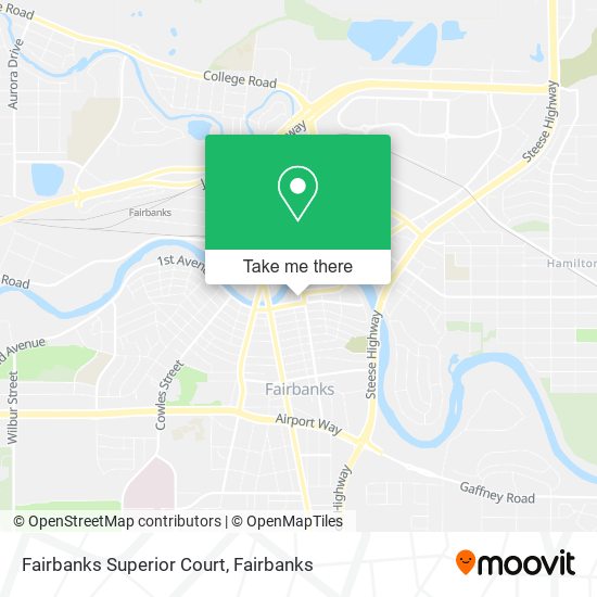 Fairbanks Superior Court map