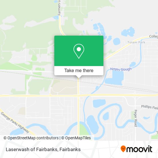 Mapa de Laserwash of Fairbanks