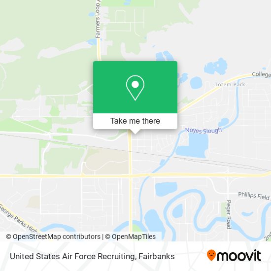 United States Air Force Recruiting map