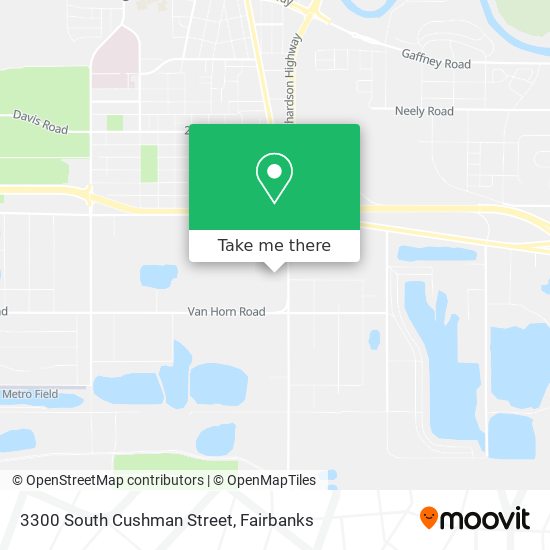 3300 South Cushman Street map