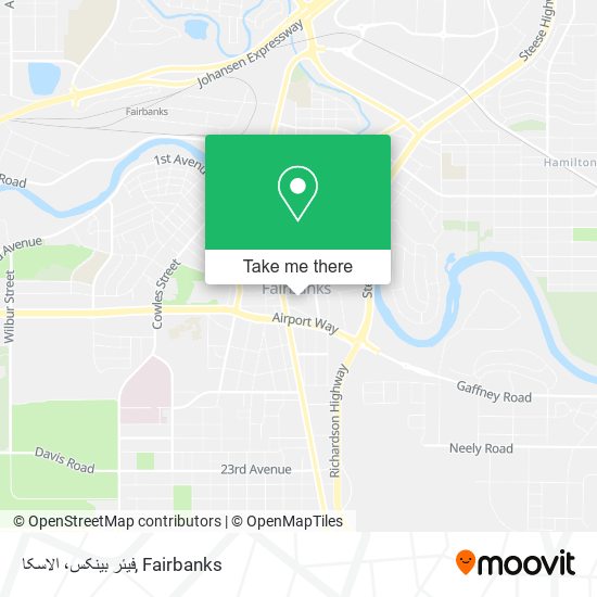 Mapa de فیئر بینکس، الاسکا