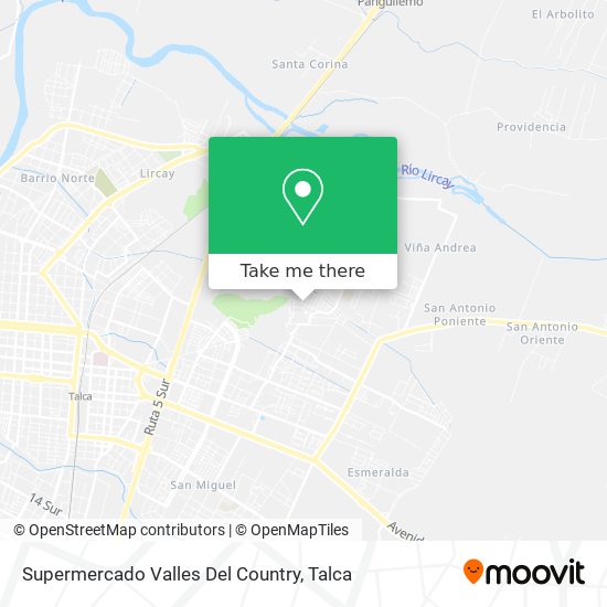 Supermercado Valles Del Country map