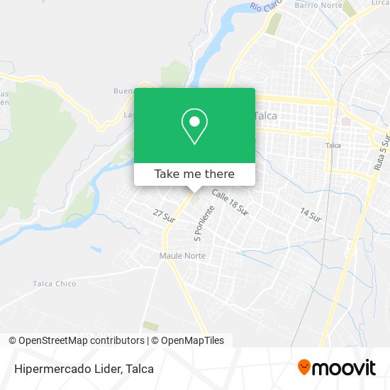 Hipermercado Lider map