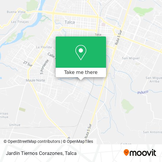 Jardín Tiernos Corazones map