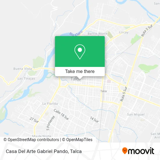Casa Del Arte Gabriel Pando map