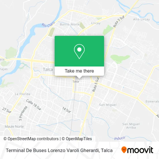Mapa de Terminal De Buses Lorenzo Varoli Gherardi