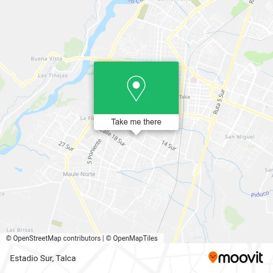 Estadio Sur map