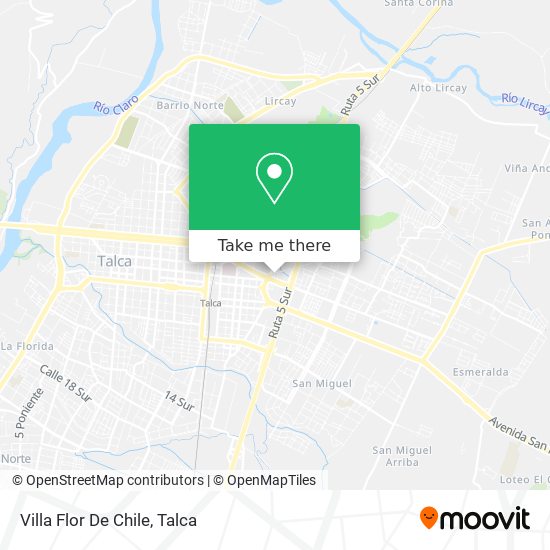 Villa Flor De Chile map