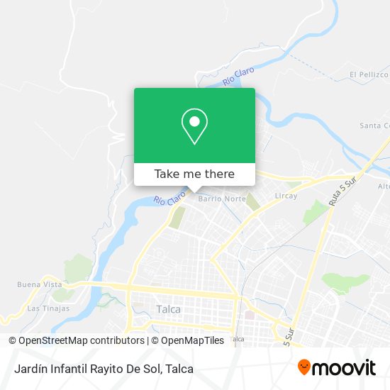 Jardín Infantil Rayito De Sol map