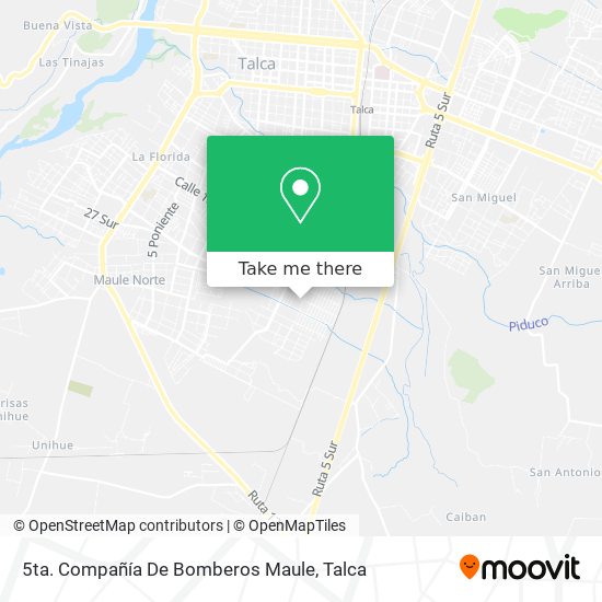 5ta. Compañía De Bomberos Maule map