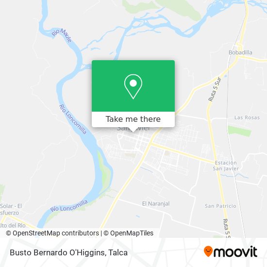 Mapa de Busto Bernardo O'Higgins