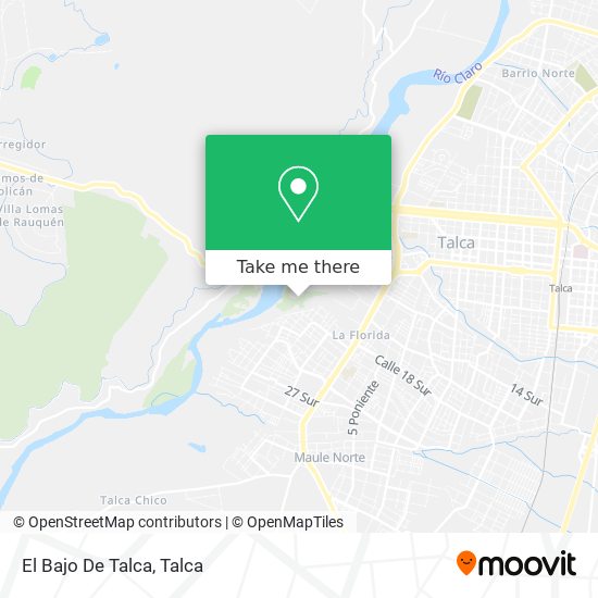 Mapa de El Bajo De Talca