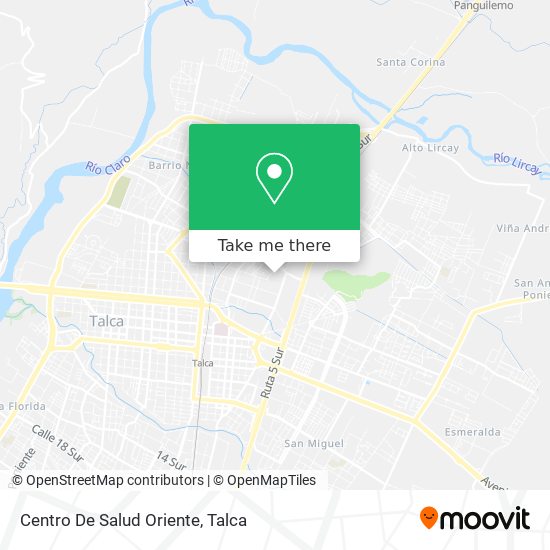 Mapa de Centro De Salud Oriente
