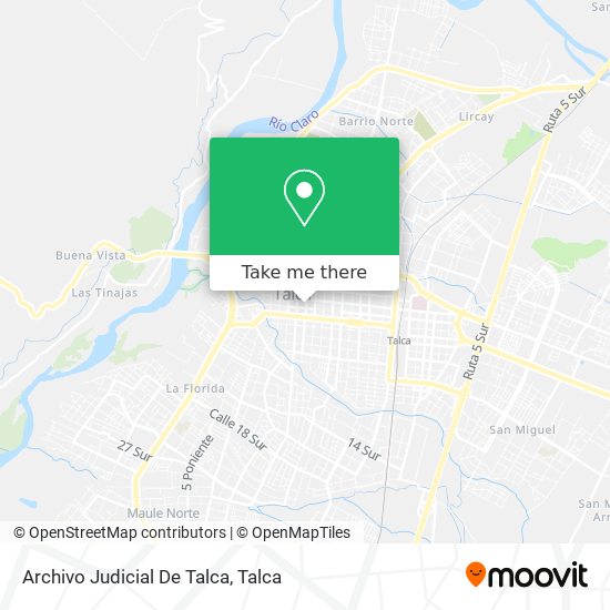 Archivo Judicial De Talca map