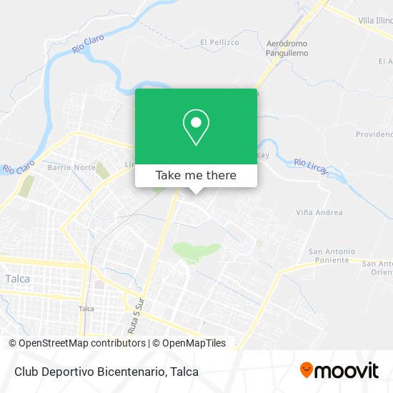 Club Deportivo Bicentenario map