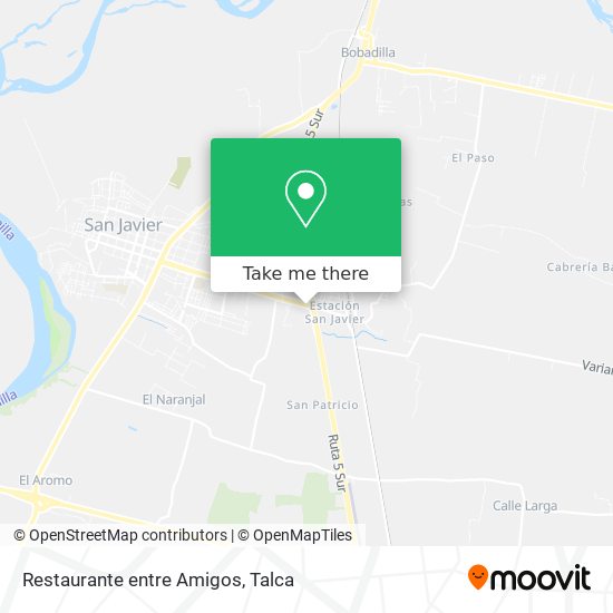 Mapa de Restaurante entre Amigos
