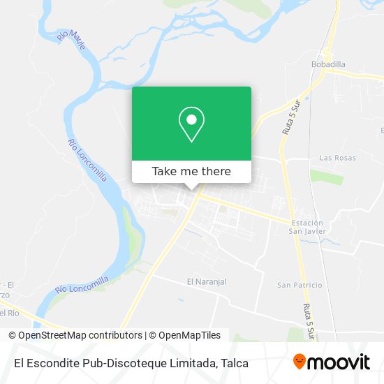 Mapa de El Escondite Pub-Discoteque Limitada