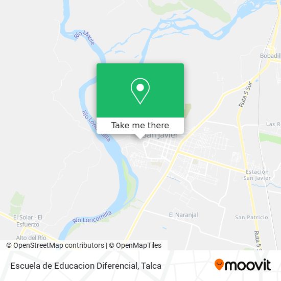 Escuela de Educacion Diferencial map