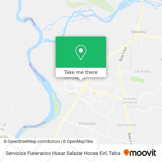 Mapa de Servicios Funerarios Husar Salazar Hoces Eirl