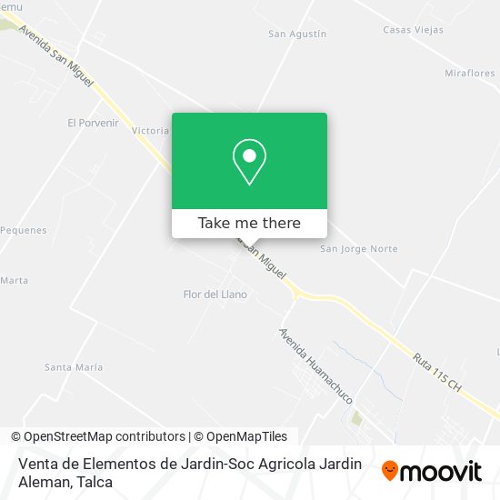 Venta de Elementos de Jardin-Soc Agricola Jardin Aleman map