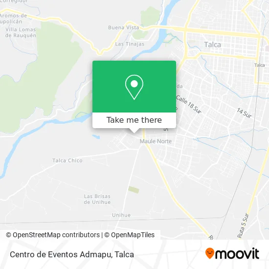 Centro de Eventos Admapu map