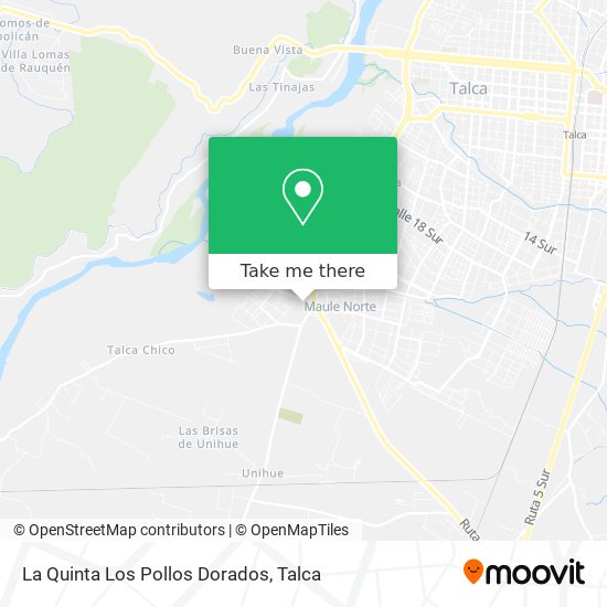 Mapa de La Quinta Los Pollos Dorados