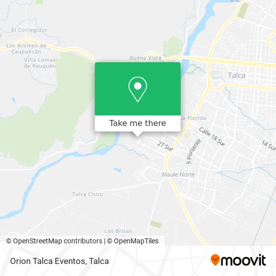 Orion Talca Eventos map