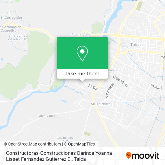 Constructoras-Construcciones Darinca Yoanna Lisset Fernandez Gutierrez E. map