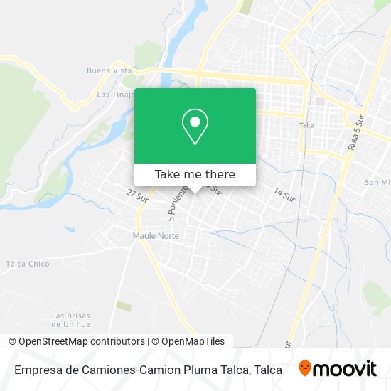 Mapa de Empresa de Camiones-Camion Pluma Talca