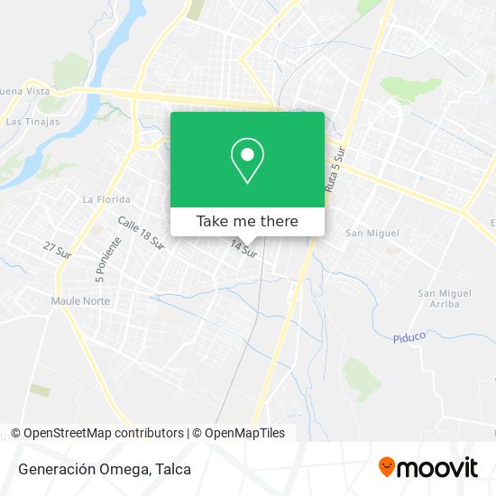 Mapa de Generación Omega