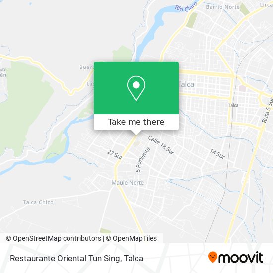 Mapa de Restaurante Oriental Tun Sing