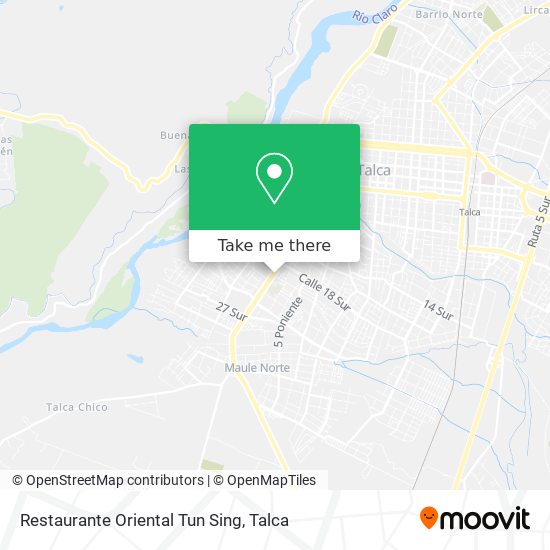 Restaurante Oriental Tun Sing map