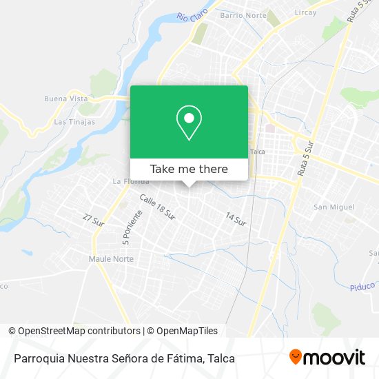 Parroquia Nuestra Señora de Fátima map