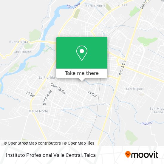 Instituto Profesional Valle Central map