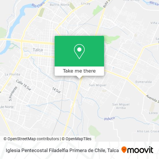 Iglesia Pentecostal Filadelfia Primera de Chile map