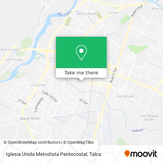 Mapa de Iglesia Unida Metodista Pentecostal