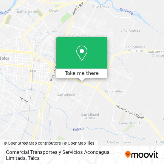 Comercial Transportes y Servicios Aconcagua Limitada map