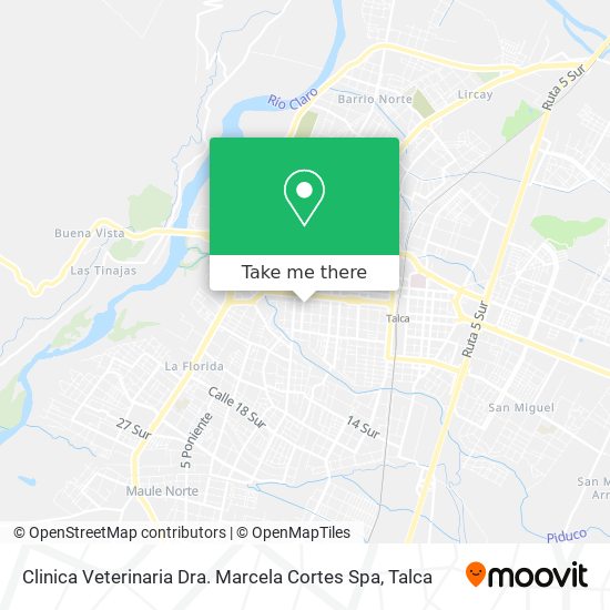 Clinica Veterinaria Dra. Marcela Cortes Spa map