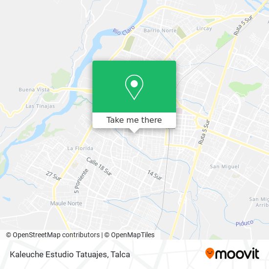 Mapa de Kaleuche Estudio Tatuajes