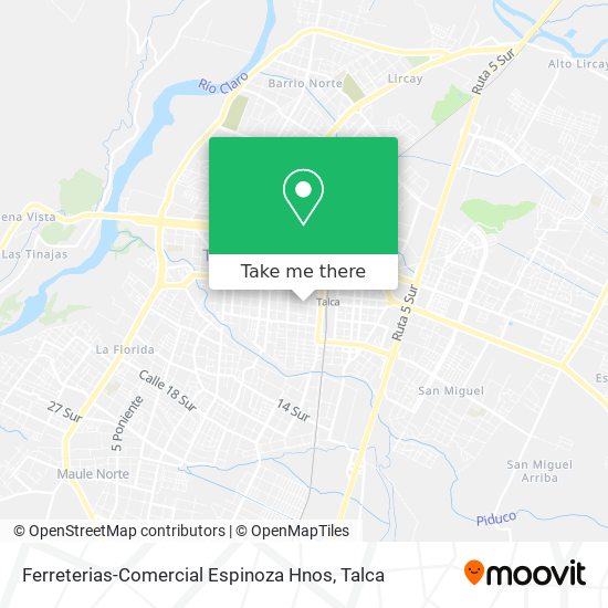 Ferreterias-Comercial Espinoza Hnos map