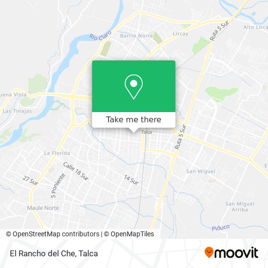 Mapa de El Rancho del Che