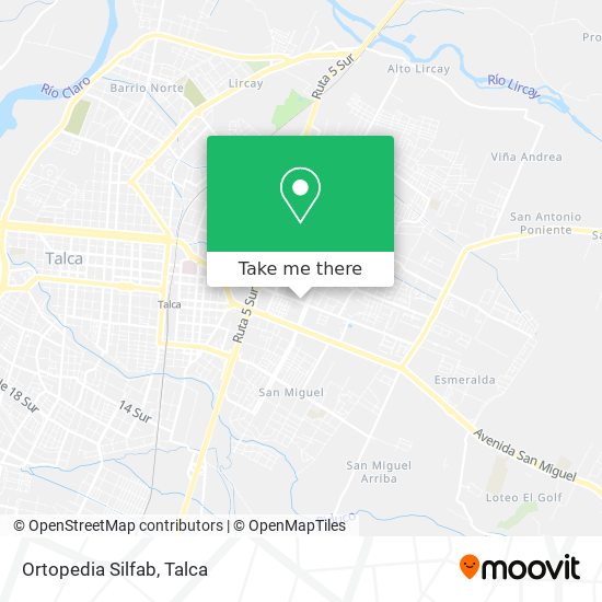 Ortopedia Silfab map